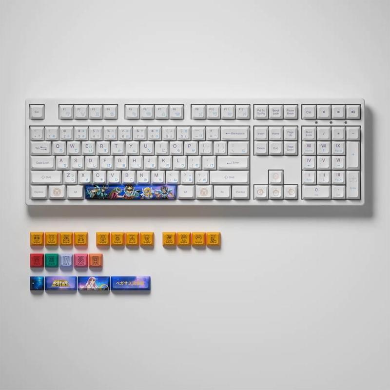 Teclado Akko Cavaleiros do Zodíaco 3108v2 Saint Seiya Ocean Blue